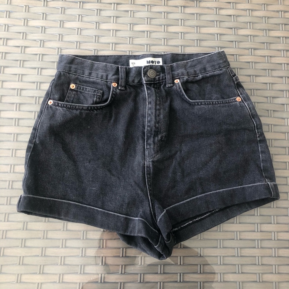 Topshop Moto high waisted shorts